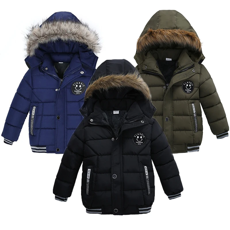 

Keeping Warm Boys Jacket Autumn And Winter Cotton Camouflage Kids Jacket Casual Hooded Zipper Boy Coat 2-6 Years Old Kid Clothes