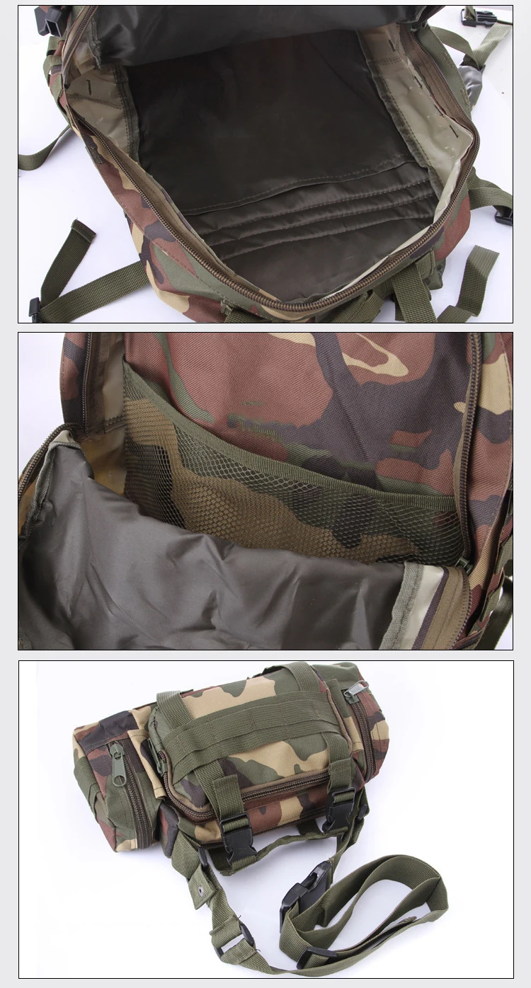 50л тактический рюкзак 4 в 1 Военная Сумка армейский Рюкзак Molle спортивная сумка для отдыха на природе походный рюкзак дорожная сумка для альпинизма