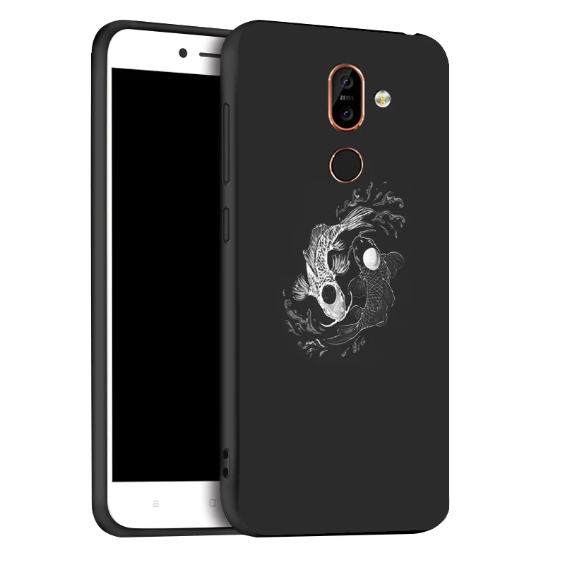 Ojeleye мягкий чехол для Nokia 7,1 Plus, модный черный силиконовый чехол для Nokia 9 PureView 7,1 6,1 3,1 Plus 5,1 7, бампер - Цвет: X090