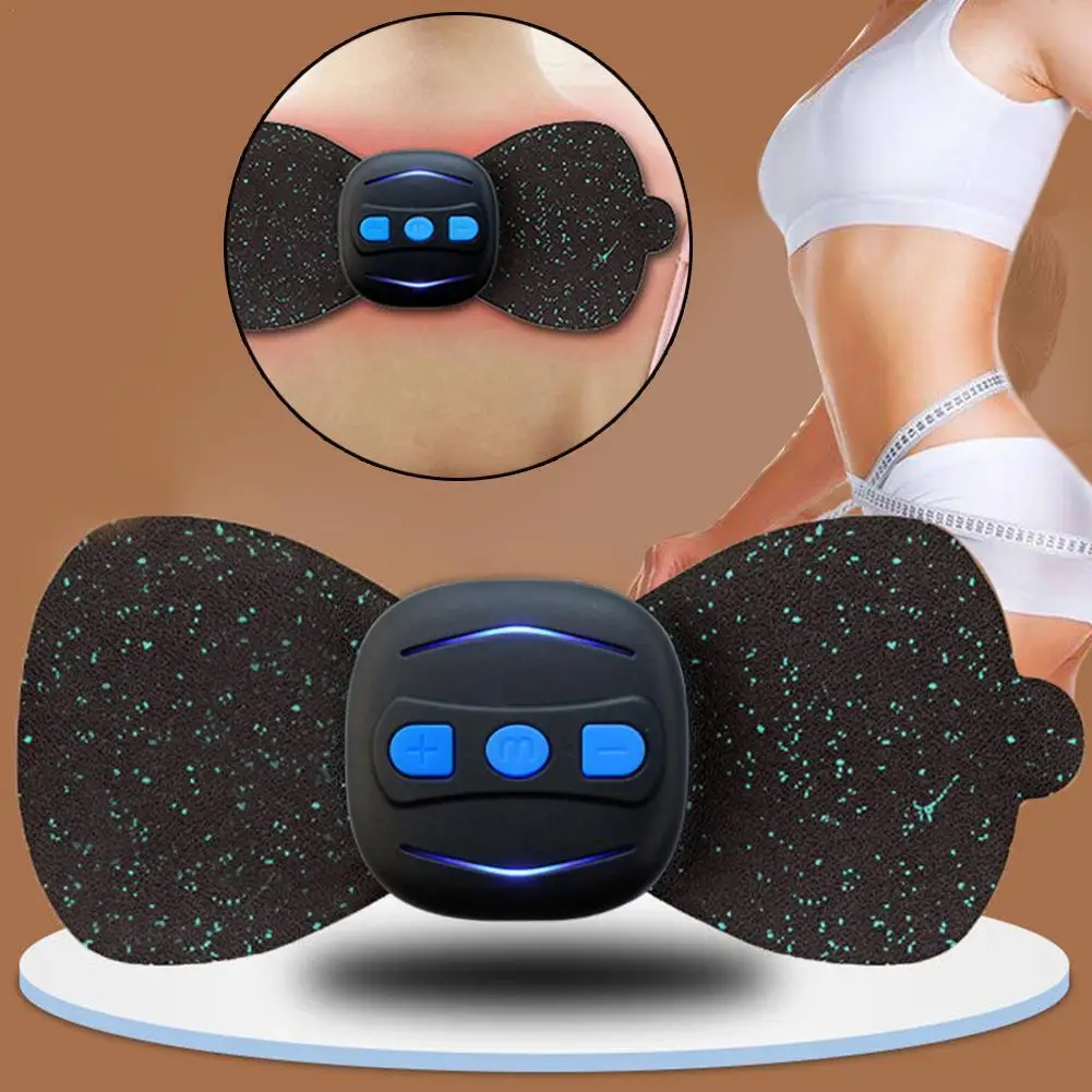 Mini Rechargeable Smart Portable Neck Massage Patch Cervical Shoulder Stick Physiotherapy Pulse Spine Joint N4F4 | Красота и здоровье