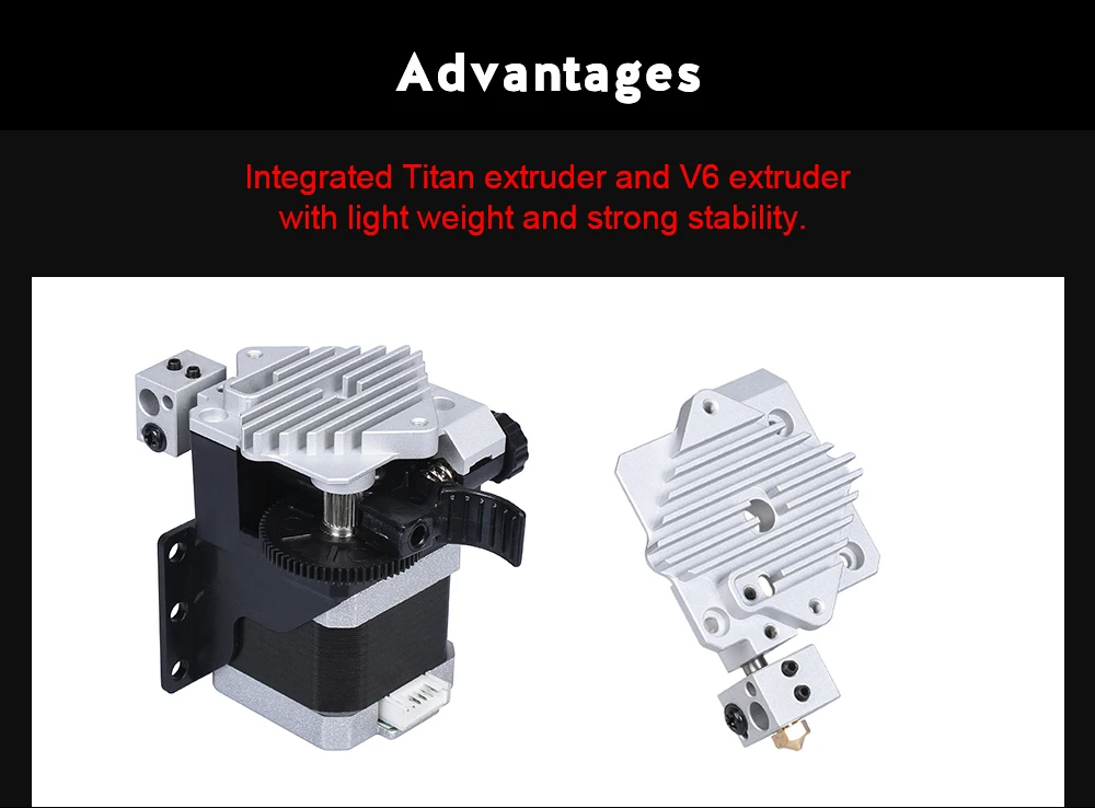 Titan Aero Heatsink V6 Hotend экструдер 1,75 мм модернизированные детали для Titan экструдер V6 Hotend fit 1,75 PLA для Prusa i3 3d принтер