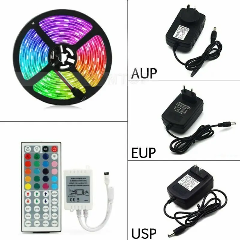 Светодиодная ленсветильник RGB 5050 SMD 5 м гибкая лента с диодами 12 В постоянного тока