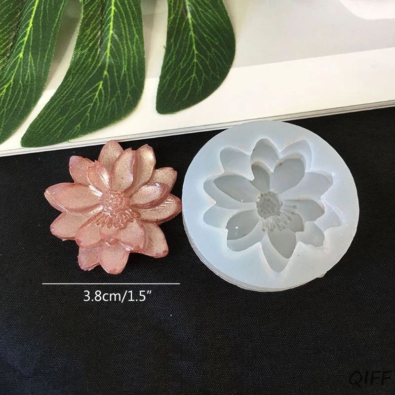 DIY силиконовые формы в виде цветка Смола Камелия Пион Маргаритка цветок лотоса ювелирные изделия