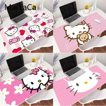 

MaiYaCa Pink Hello Kittywallpaper mouse pad gamer play mats Gaming Mouse Pad Large Deak Mat 900x400mm for overwatch/cs go
