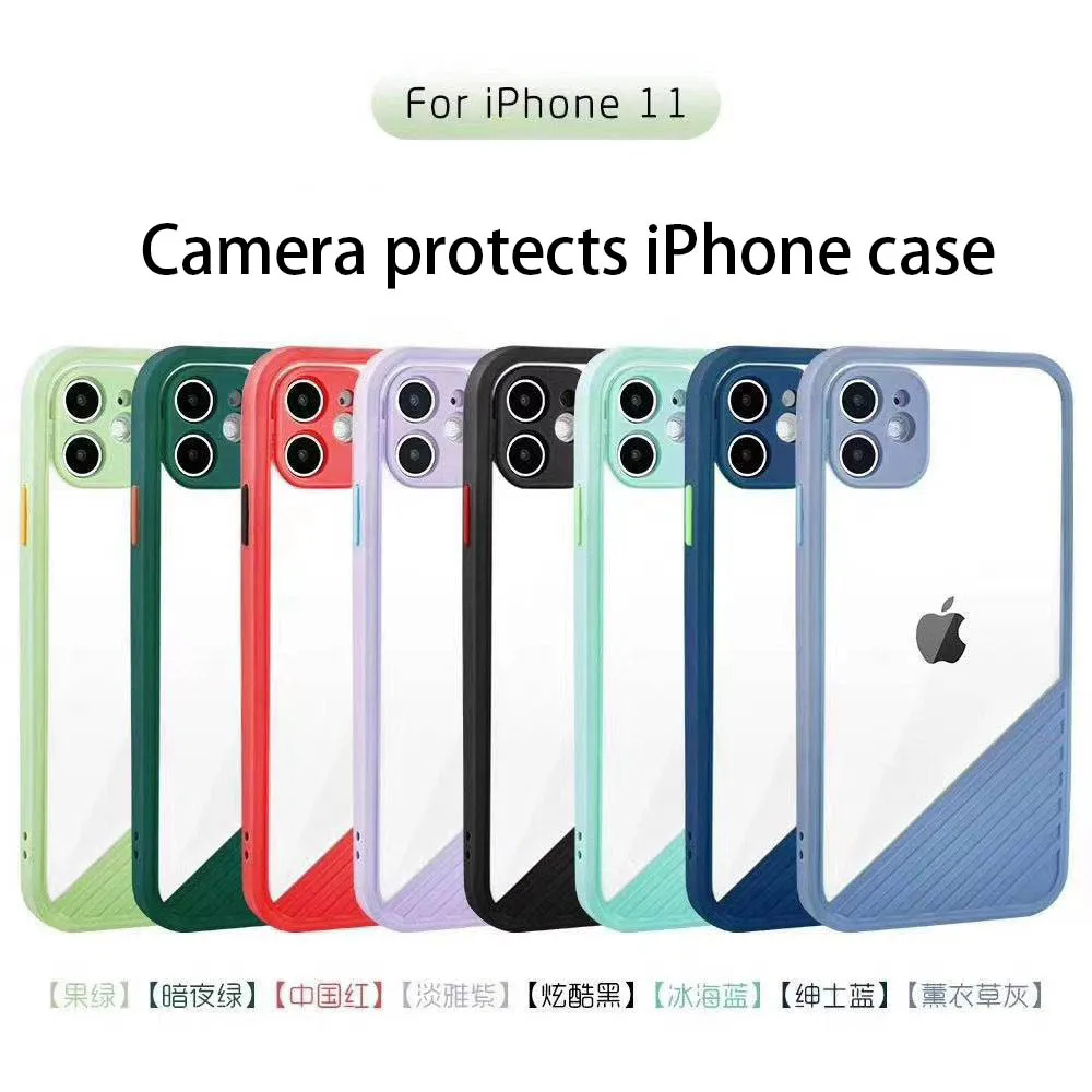 Прозрачный чехол для IPhone 11 Pro X XS XR Max защитный камеры 6S 7 8 plus противоударный