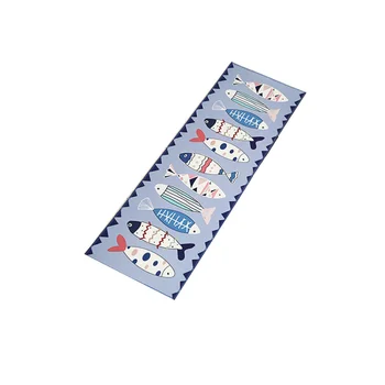 

Modern Cartoon Fish Patterned Rug Non-Slip Hallway Kitchen Carpet Rug Runner Rectangular Home Floor Mat (40x120cm)