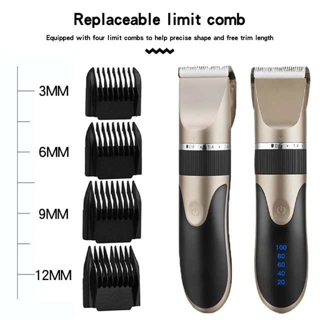 2021 T9 0mm Professional Hair Clipper Beard Trimmer Electric Rechargeable Men Hair Shaver Beard Barber Hair Cut Cutting Machine 3