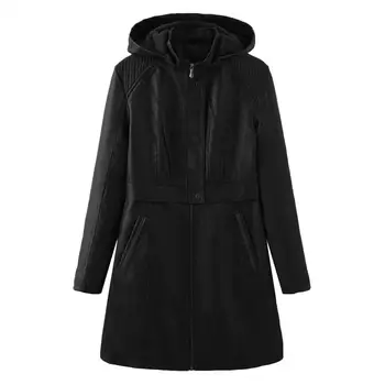 

E New Fashion 2020 Fall /Autumn Casual Simple Classic Long Trench coat with belt Chic Female windbreaker