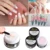 3D Nail Art Tips Builder Акриловый Порошок Прозрачный Розовый Белый Резьба Кристалл Полимер Маникюр Акриловый Порошок для Наращивания Ногтей Гель