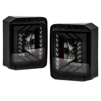 

Black LED Tail Light with Smoke Lens for Jeep Wrangler JK JKU 2007 - 2018