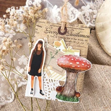 16 шт./упак. Ретро рядов милые Стикеры карты тега пользовательские Стикеры wonnyeo стационарный хлопья для скрапбукинга "сделай сам" декоративные Стикеры s