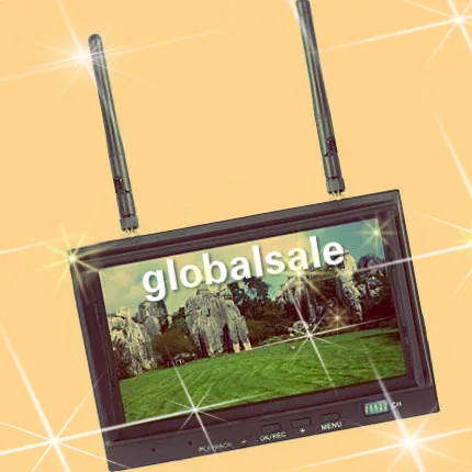 Бесплатная доставка Skyzone SKY-700D 5 8 GHz 32CH разнообразие 7-дюймовый TFT FPV монитор DVR новый