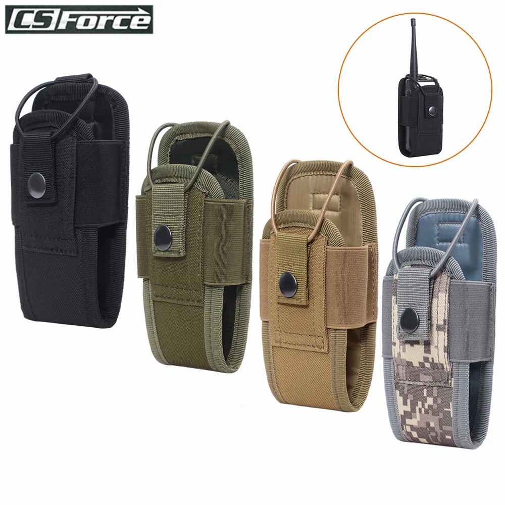 Bolsa de almacenamiento Molle para walkie-talkie, bolsa de almacenamiento de Interfono para exteriores, bolsa de Radio Molle para caza militar, funda para walkie-talkie