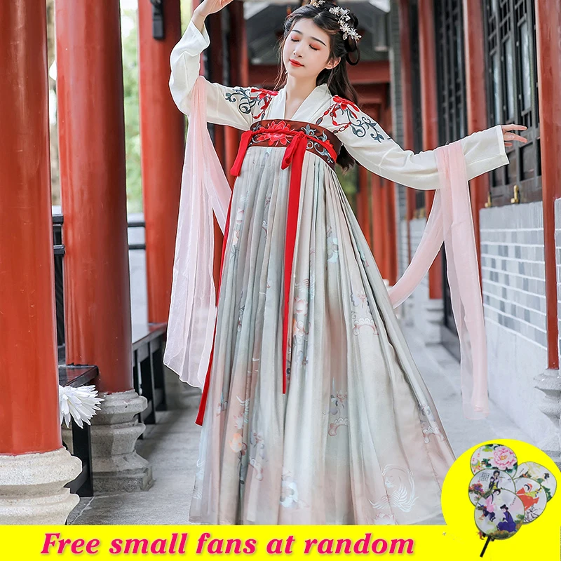 Новинка платье Hanfu Женский костюм феи для косплея сцены одежда театрального
