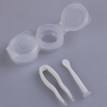 

Practical Invisible Glasses Box Holder Container Case Soak Storage Eyecare Kit Eye Care Party Cosplay Tool Plastic Organizer