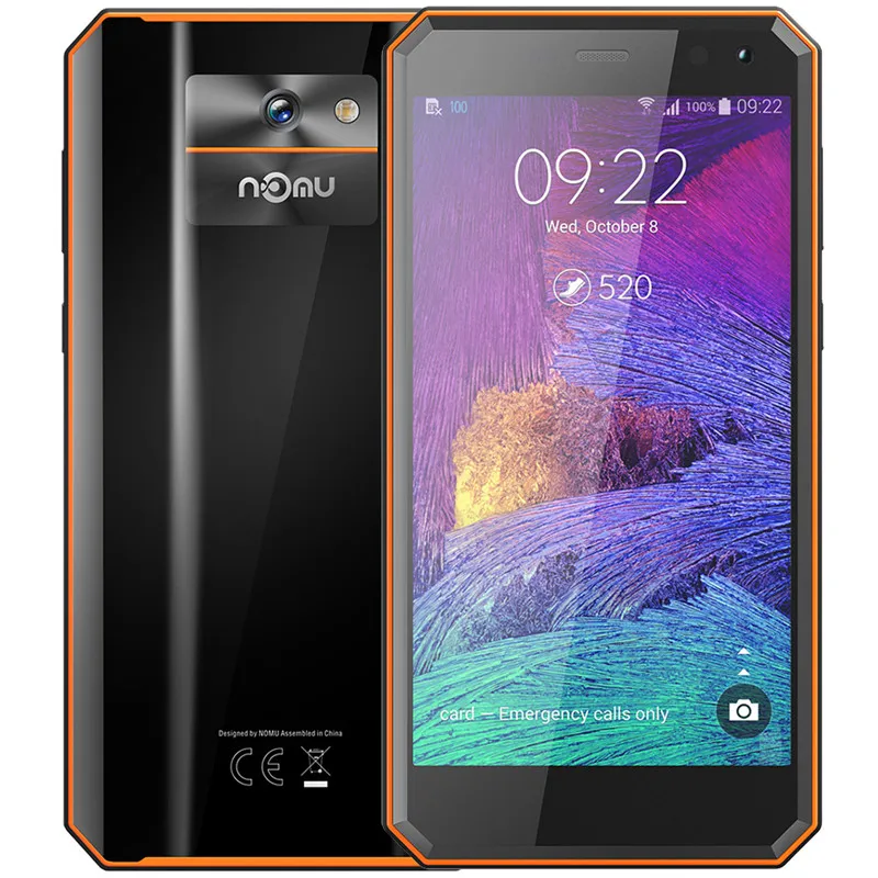 IP68 NOMU M6 4G смартфон 5,0 дюймов Android 7,0 MTK6737VWT четырехъядерный 1,5 ГГц 2 Гб ОЗУ 16 Гб ПЗУ 8,0 МП задняя камера 3000 мАч батарея - Цвет: Оранжевый