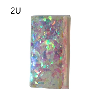 

1Pc 2U Handmade Customized OEM R4 Profile Resin Keycap for Cherry MX Switches Mechanical Keyboard RGB Translucent Keycap