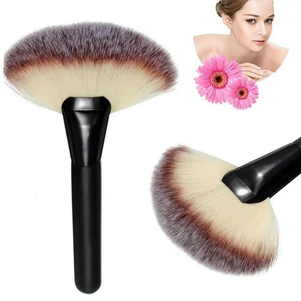 

Fan-shaped Makeup Brushes Professional Soft Large Powder Foundation Eyebrow Brush Face Concealer Brochas Maquillaje Makeup Tool