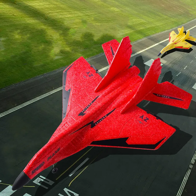 Remote Control Fighter Aircraft Toy Glider Aeroplane Fixed Wing Foam Aircraft Drop Resistance Toys for Children Kids Toy