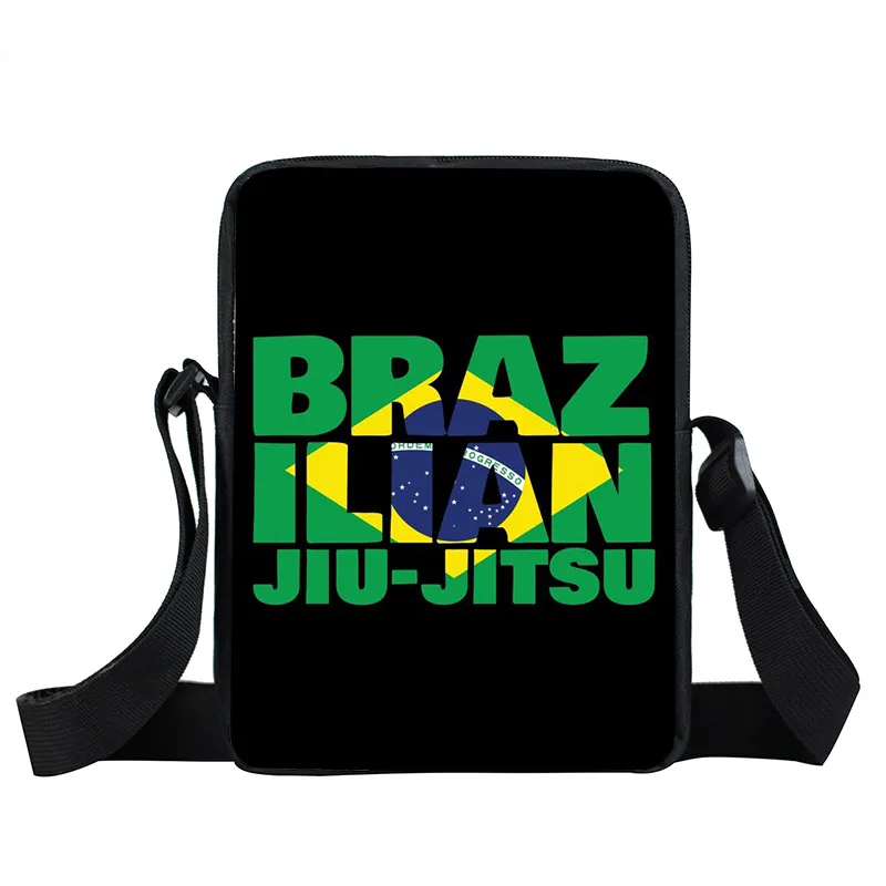 Brazilian Jiu Jitsu Messenger Bags Casual Small Crossbody Bags Male Handbag Bjj Canvas Shoulder