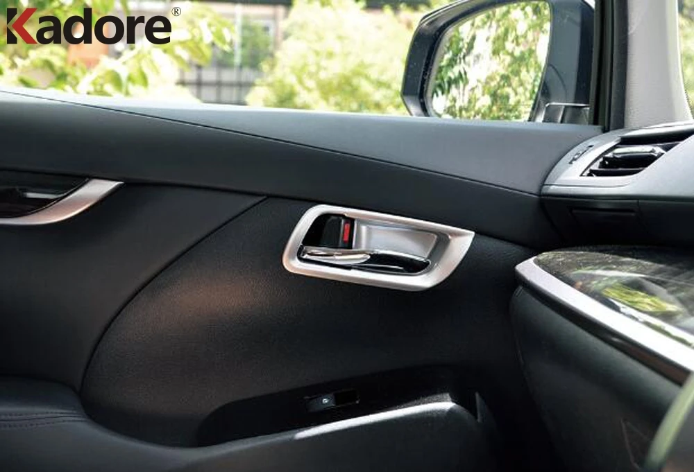 Для Toyota Alphard Vellfire 2016 2019 волоконная Крышка для внутренней дверной ручки Caron