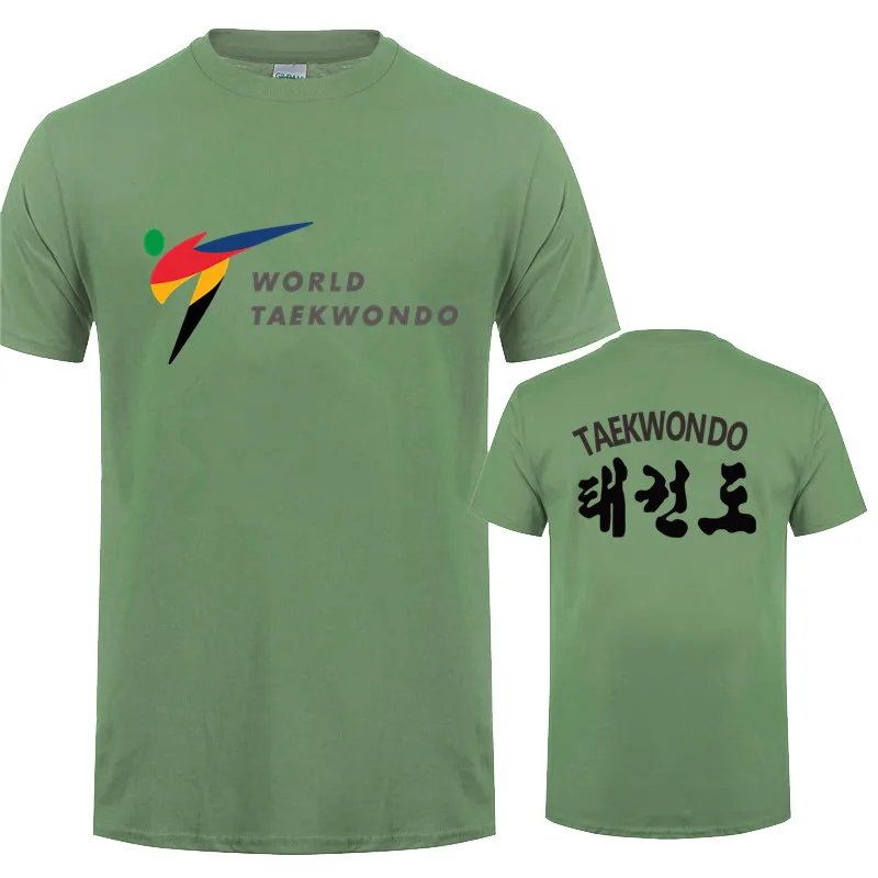 WTF World Taekwondo Federation T Shirt Tee Summer Short Sleeve Cotton O-Neck Man Tshirts Tops LH-241 4