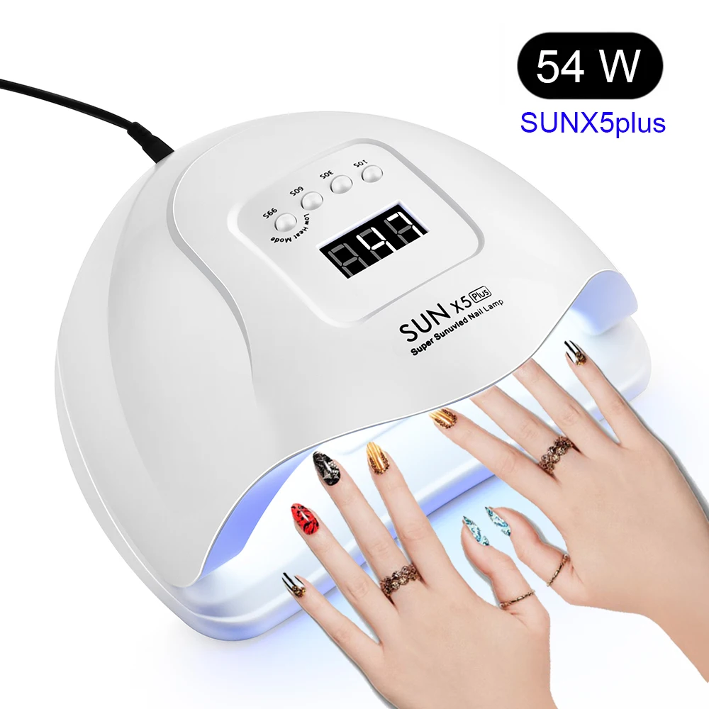 SUNX5 макс 80/54/24 Вт/Светодиодная лампа для сушки ногтей 36 светодиодный s УФ лед лампа для сушки Гель-лак 10/30/60/99s таймер автоматического Сенсор маникюрных инструментов