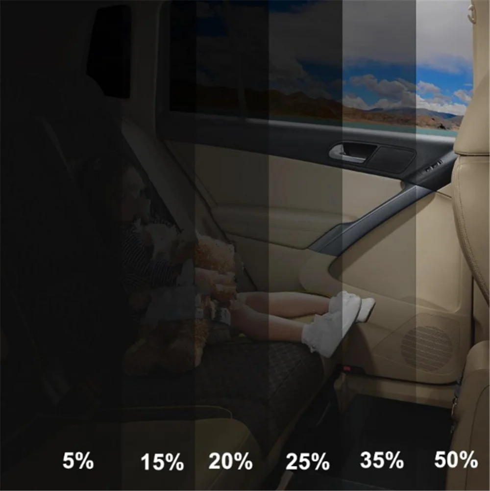 1mx50cm auto parts universal glass window solar film sticker heat insulation sunscreen