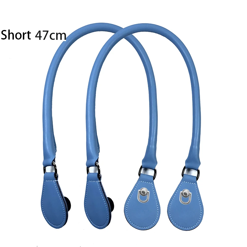2021 New Leather Round Belt Handle with D Buckle Drops for City Chic Obag Basket Bucket Classic Mini Women Handbag O Bag 