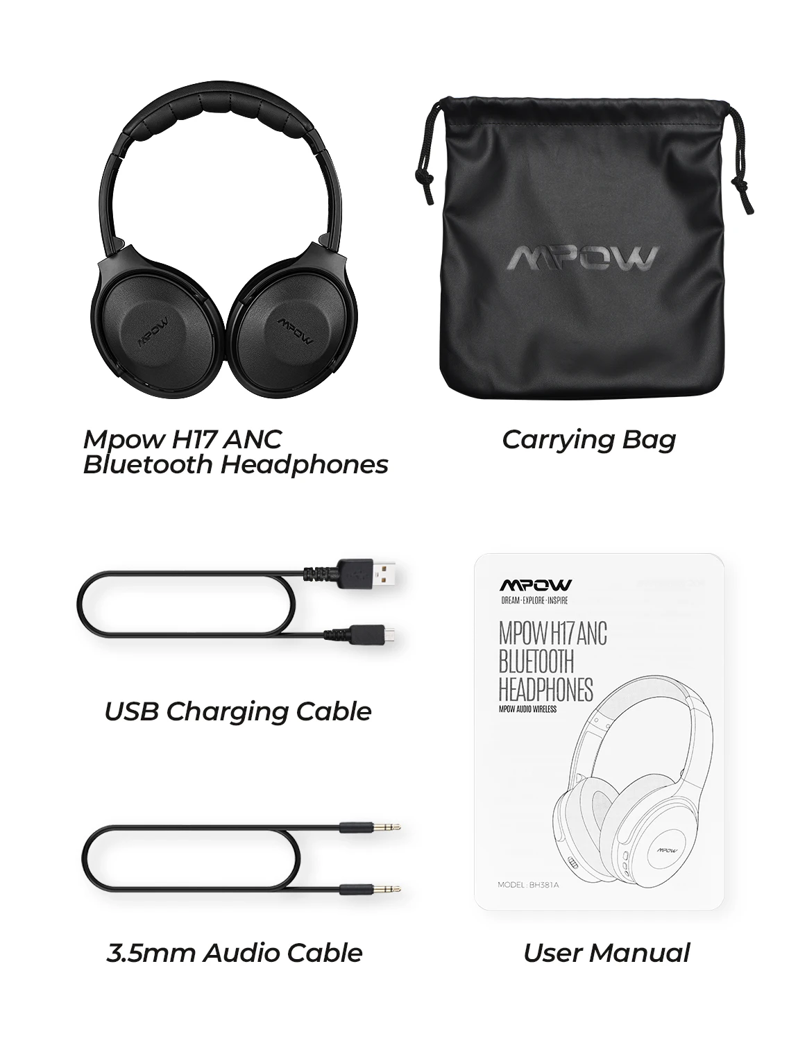 Upgraded Mpow H17 Active Noise 