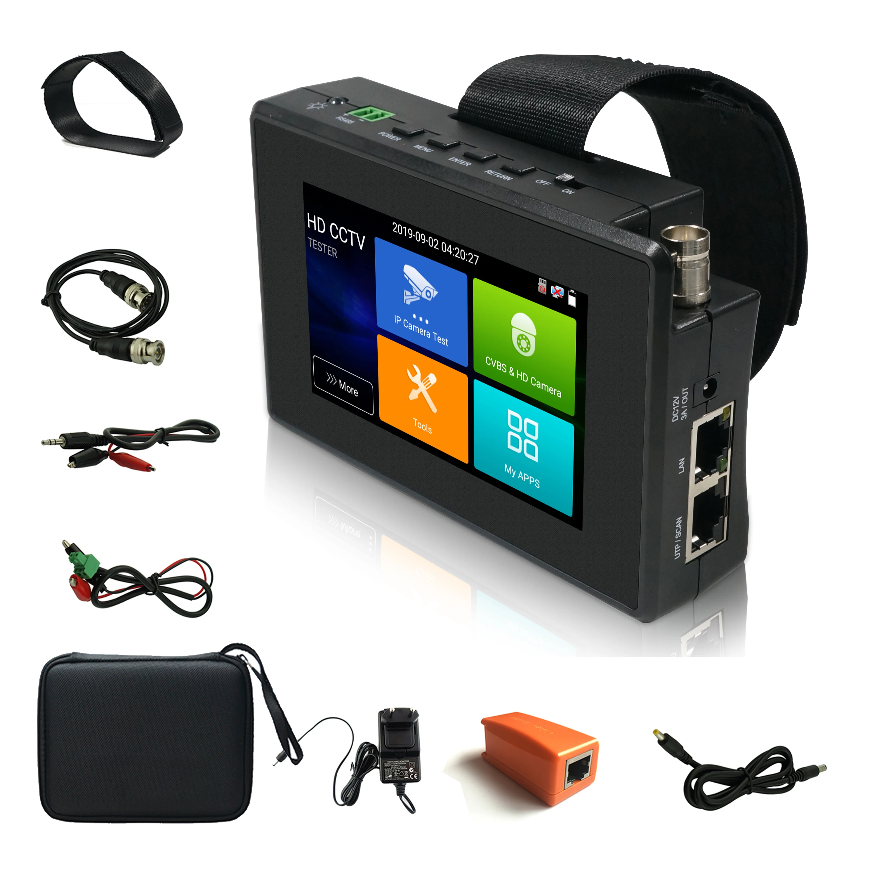 IP-камера тестер монитор 8MP AHD/TVI / CVI CVBS CCTV PTZ контроллер Быстрый ONVIF IPC с портом POE |