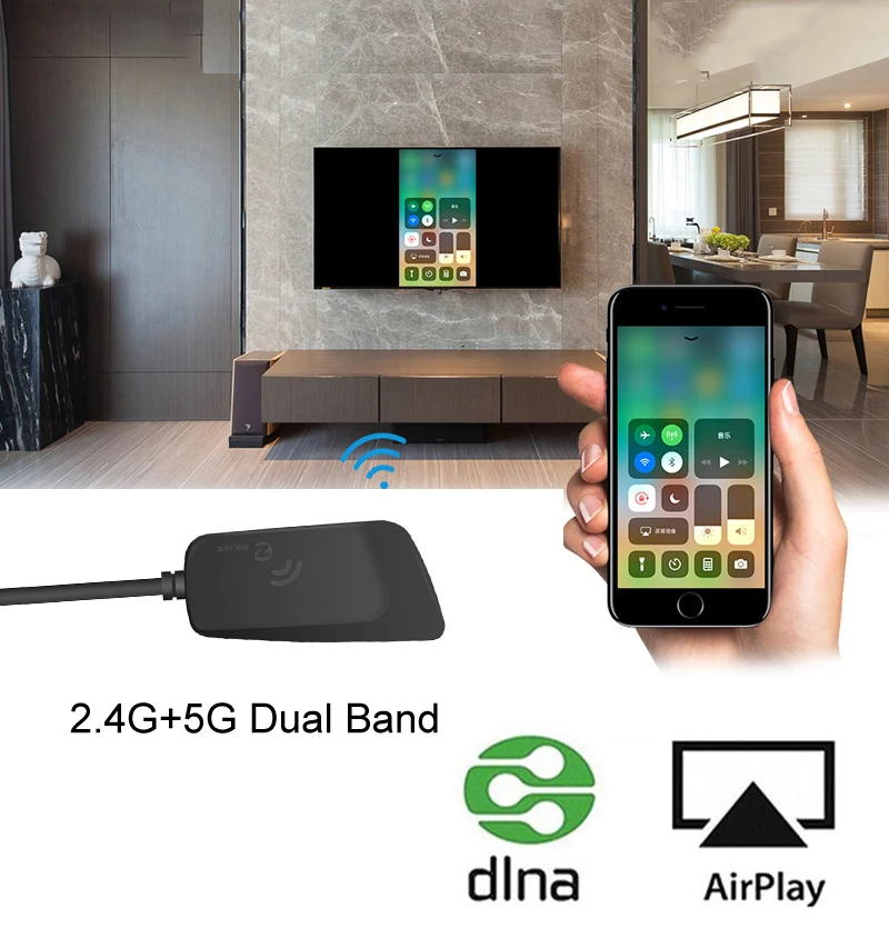 1080P 2 4G 5G двухдиапазонный HD TV Stick HDMI беспроводной Wifi Дисплей Dongle приемник Марка