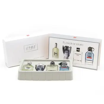 

Set 4pcs 25ml Fashion Men's Eau de Toilette Perfume Long Lasting Cologne Sports Woody Male Fragrance Deodorant Men Musk Perfume