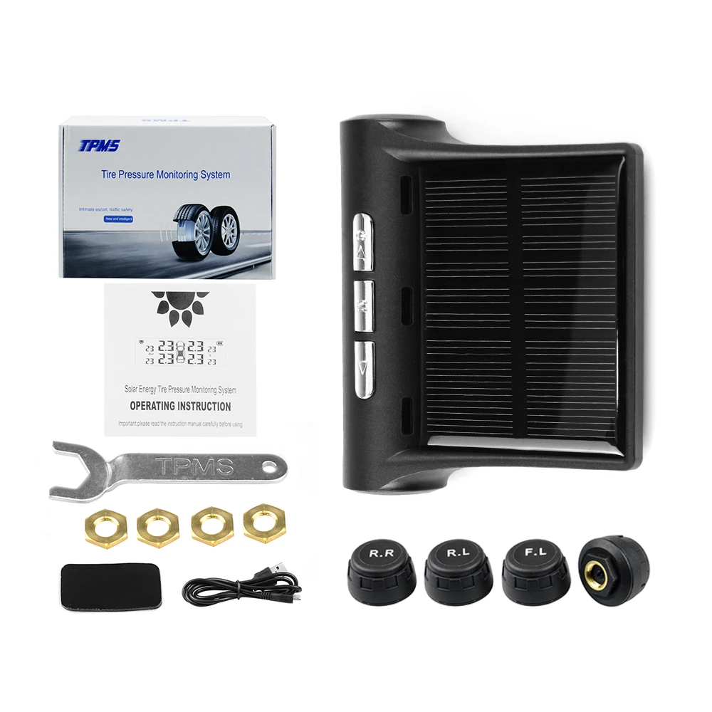 ¾籤  USB TPMS ڵ Ÿ̾ з ͸ ý, LCD 4 ܺ   , SUV µ 