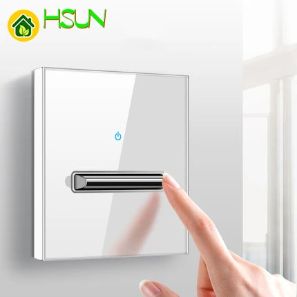 86 type White tempered glass reset toggle switch 1 2 3 4 gang 1 2 way retro hotel creative switch USB France Germany UK socket afbeelding