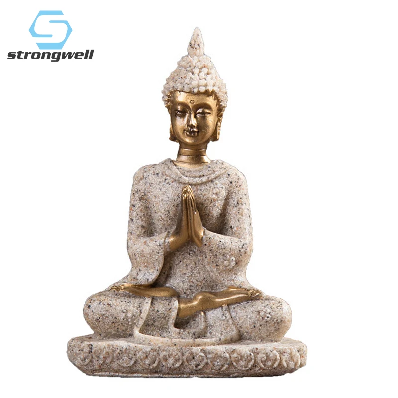 Fengshui уникальная фигурка Будды тайская скульптура буддистская статуя из смолы