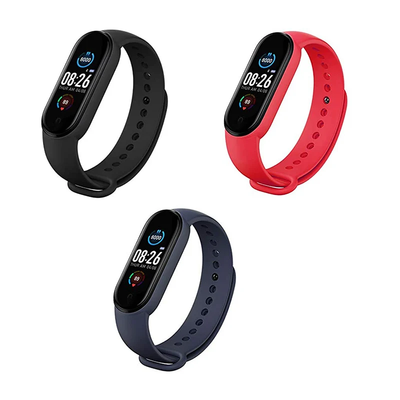 M5 Smart Bracelet Multifunctiona lBand Heart Rate Fitness Tracker Smartband Waterproof Wristband Bluetooth 5 Smart Watch Devices