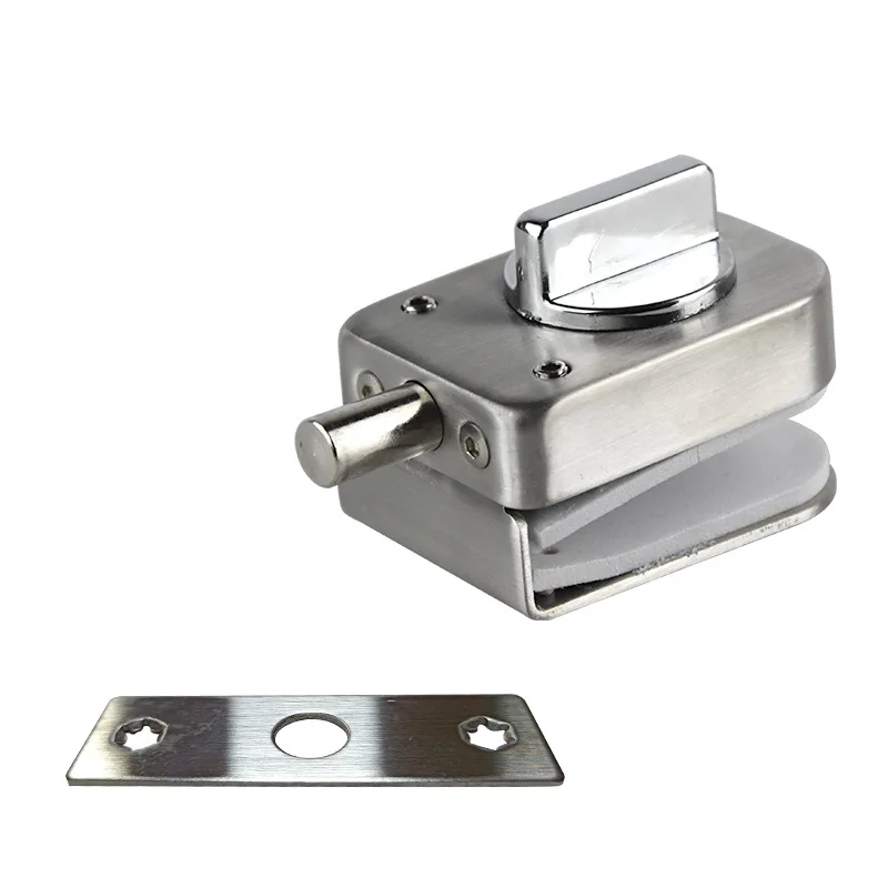 

Glass Door Latch Lock Simple Gate New Style Stainless Steel Hotel Bathroom Parking Lock Toilet Floor Outlet Hardware Manufacture