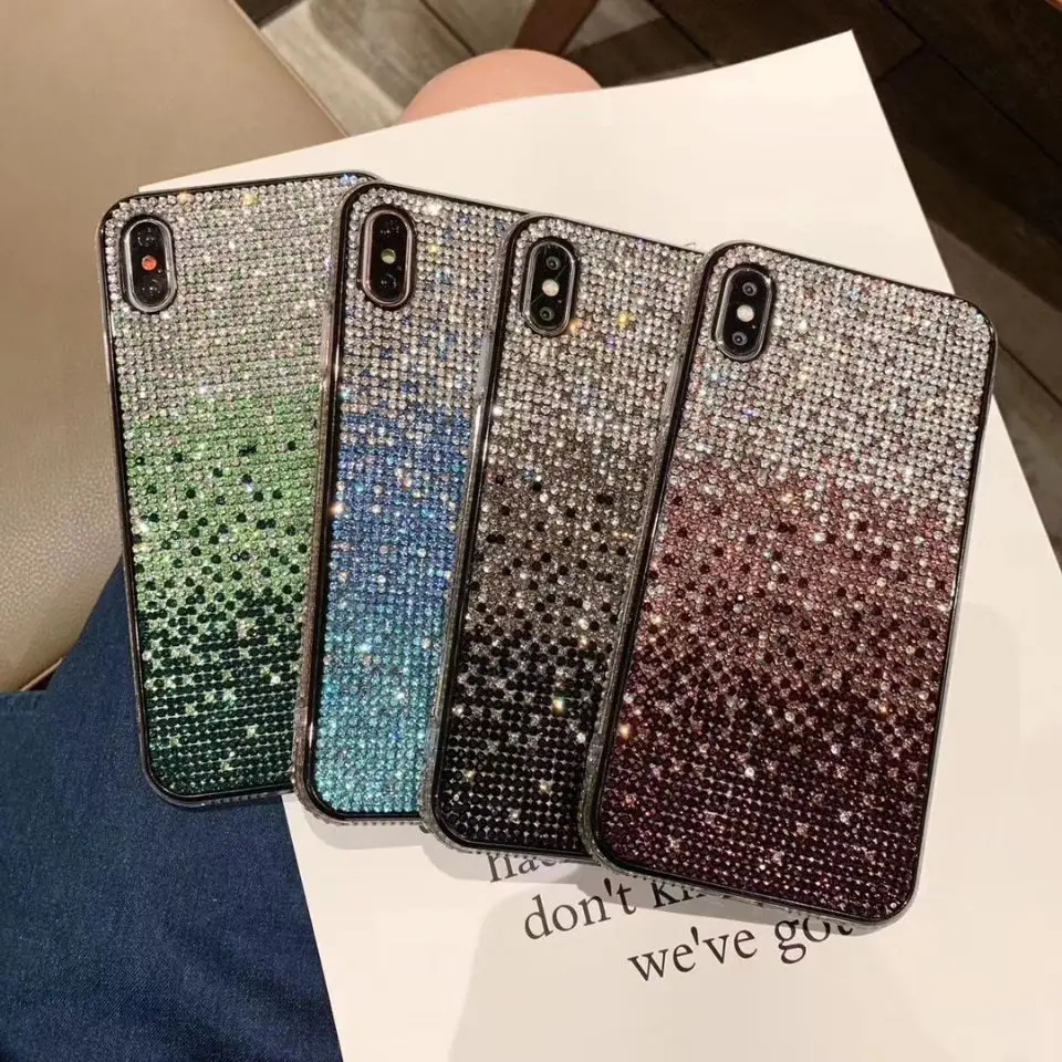 Jewelry Glitter For iPhone Xs Max Case Girls Luxury Diamond XR 7 8 6S Plus Women Mobile Phone Shell Bling for i Cover |