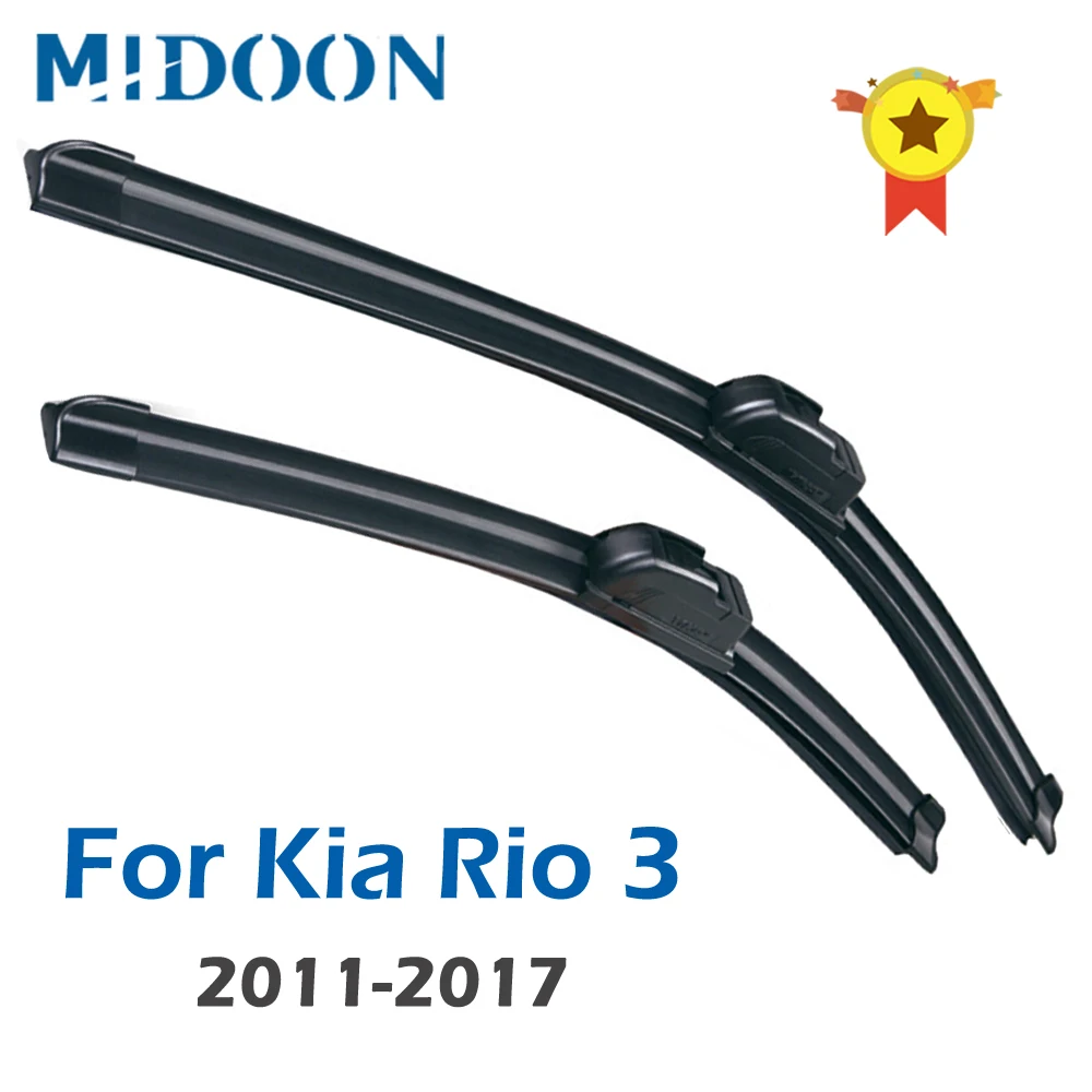 Щетки стеклоочистителя MIDOON для Kia Rio 3 UB 2011 - 2017 лобовое стекло Переднее 26 "+ 16" |