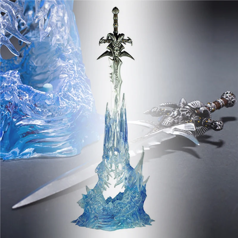 WOW Arthas Menethil's Weapon Frostmourne меч с светодиодный подсветкой Figma Starz ПВХ экшн