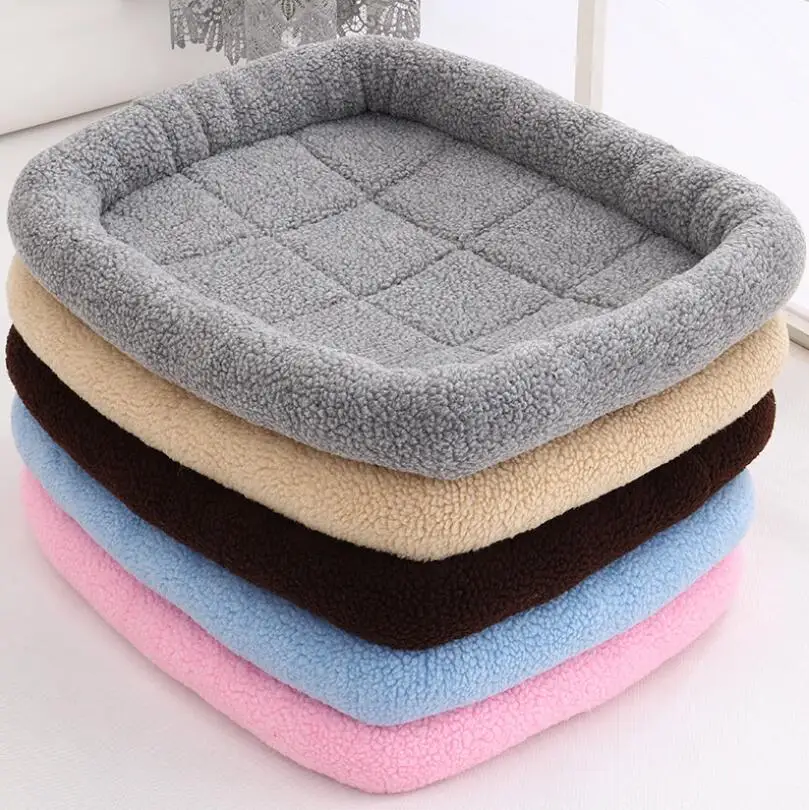 New Pet Cat Dog Mat Cushion Winter Warrm Washable Waterproof Bottom Small Medium Dogs Sleeping Bed Pad Solid Puppy Kitten Nest