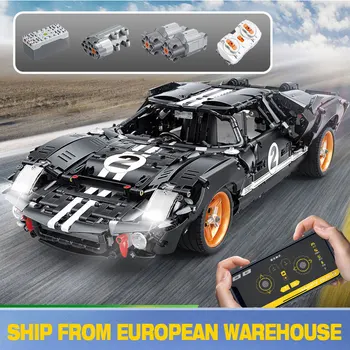 

New Creative RC Fords GT40 MK I 1967 Cars model MOC 33807 Building Blocks For Technic Racing City Car Bricks Toys for Children