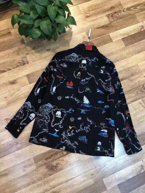 AH12347, модные женские блузки и рубашки,, Подиумные, Роскошные, известный бренд, Европейский дизайн, вечерние, стильная женская одежда