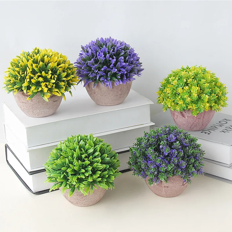 

Simulation flower bonsai home living room decoration fake flower pot bonsai decoration
