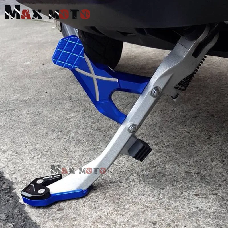 For KYMCO AK550 AK 550 2017 2018 Motorcycle Kickstand Foot Side Stand Extension Pad Support Plate Enlarge motorcycle kickstand extender motorcycle kickstand pad motorcycle kickstand motorcycle support feet