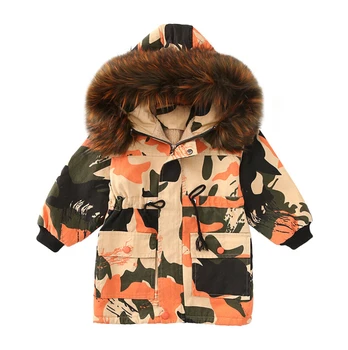 

Toddler Kids Girls Winter Hooded Jacket Coat Faux Fur Parka Casual Warm Trench Outwear Children Clothes