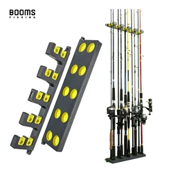 Booms Fishing WV4 Fishing Rod Holders Vertical Wall Rod Rack Store Up to 10 Rods For Fishing Pole Holder Storage Tools 4 Colors