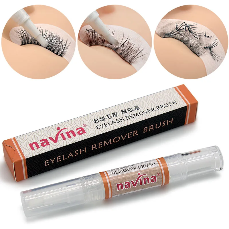 

Navina Quick Lash Glue Remover Brush Gel Remover Pen Professional Eyelash Extension 8ml High Quality Lashes Graft Glue Remover