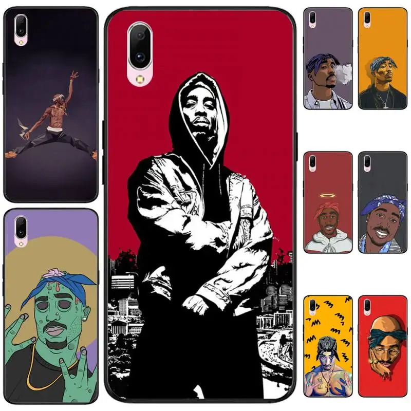 

LJHYDFCNB 2pac Tupac And Biggie Silicone Luxury Unique Design Phone Cover For VIVO V11 9 7 5 5S 11I V11PRO V7 7PLUS Y31